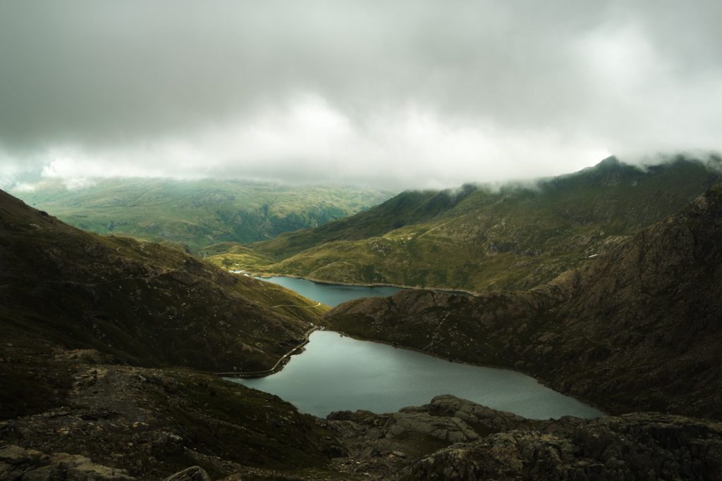 Snowdon pyg track lakes